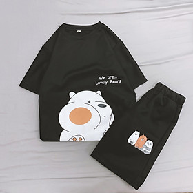 Đồ bộ hoạt hình form rộng Unisex Klong suy nghĩ dành cho nữ Molly Urban