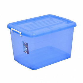 Mua Thùng nhựa công nghiệp 85l đựng đồ đa năng có nắp đậy  có bánh xe Song Long- màu ngẫu nghiên