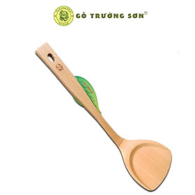 Sạn 08 Nối Gỗ Beech Xẻng Cong Cán Dài 33.5 cm Để Chiên Xào, Đảo Trở Thức Ăn Thương Hiệu Trường Sơn