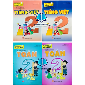 Sách - Combo 4 cuốn Phát triển năng lực trong môn Toán + Tiếng Việt lớp 2