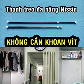 Mua size N2 (dài từ 80cm ~ 1.1m) - Cây treo rèm thông minh Không Cần khoan vít  Thanh treo đa năng Nissin