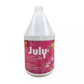 Nước Giặt Xả July 2X Sweet Pink - 3500ml Hồng