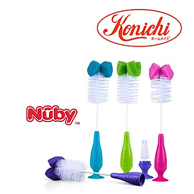 5542-Nuby  Cọ bình sữa, núm ty Nuby có đế dính