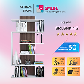 Kệ đựng sách từ gỗ công nghiệp SMLIFE Brushking