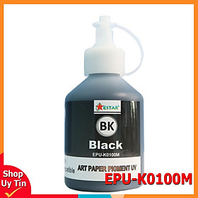 Mua Mực nước màu đen Pigment UV thương hiệu Estar - Dùng cho máy Epson (100ML) (hàng nhập khẩu)