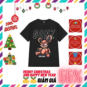 Áo thun tay lỡ NELLY COTTON GONZ dáng unisex NAM NỮ form châu á in hình Vui Nhộn phong cách đường phố