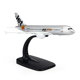 Mô Hình Máy Bay Trưng Bày Jetstar Everfly (Bạc)