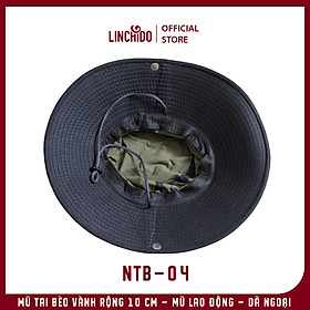 Mũ tai bèo vành rộng mũ lao động dã ngoại câu cá dành cho nam nữ NTB01 - Nâu