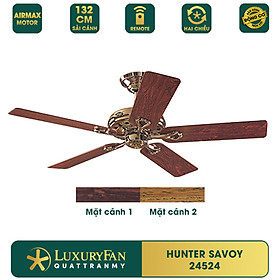 Mua Quạt trần HUNTER SAVOY - 5 cánh gỗ cao cấp  không tiếng ồn - Hàng chính hãng