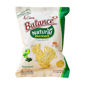 Bánh Snack Gạo Hữu Cơ Vị Rong Biển 4Care Balance 25g