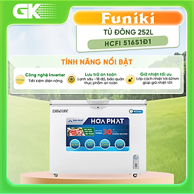 Mua Tủ đông Hòa Phát Inverter 252 lít HCFI 516S1Đ1 - Hàng Chính Hãng
