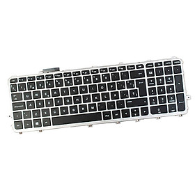 Black Spanish Laptop Backlight Keyboard FOR HP envidia 15-J 17-J V140626AS2