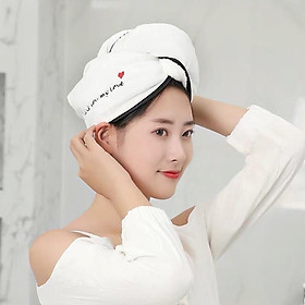 Khăn Bông Quấn Tóc - Làm Khô Tóc Cực Nhanh - KHĂN LAU ĐẦU SIÊU HÚT NƯỚC quà tặng cho bé