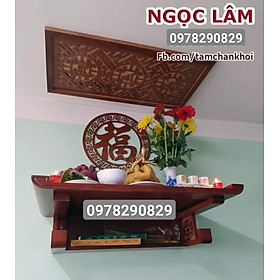 Mua Bàn thờ treo tường bằng gỗ sồi nga 61cm