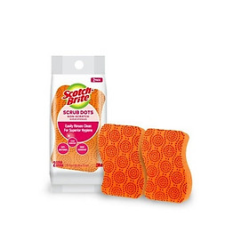 Mua Gói 2 Miếng rửa chén Scotch Brite 3M 2950 hạt nổi Không trầy