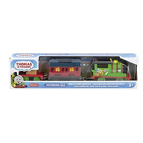 Đồ Chơi Mô Hình Đầu Kéo Và 2 Toa Tàu Percy & Mailcar THOMAS FRIEND HMK04/HFX97