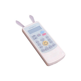 Bộ 2 Cái Bọc Điều Khiển Tivi, Điều Hòa Bằng Nhựa Silicon Dẻo Trong Suốt, Tai Thỏ