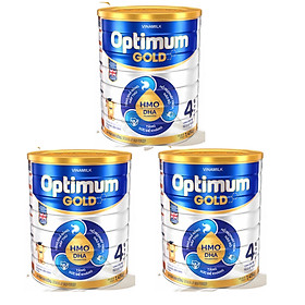 Combo 3 lon Sữa bột OPTIMUM GOLD Step 4 - Hộp thiếc 1,450g dành cho trẻ