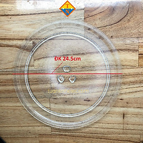 Mua Đĩa thủy tinh lò vi sóng 24.5cm có chấu/không chấu # phụ tùng lò vi sóng