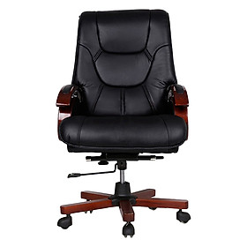 Ghế Da Giám Đốc Chân Gỗ Cao Cấp IBIE IB316