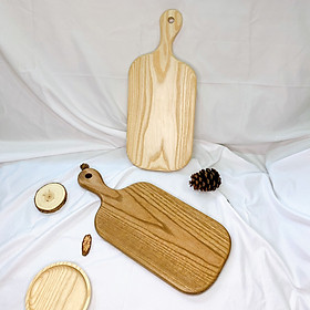 Mua Thớt gỗ decor trang trí kích thước 39x17cm bày đồ ăn bánh ngọt cực sang trọng