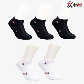 Combo 5 Đôi  Cổ Ngắn Mix Màu Cotton Thương Hiệu MRM Manlywear