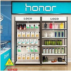 Mua Kệ trưng bày sản phẩm  hàng hóa   kệ trang trí khung sắt mặt gỗ KST410 - Nội thất lắp ráp Viễn Đông Adv