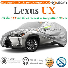 Bạt che phủ xe ô tô Lexus UX vải dù 3 lớp CAO CẤP BPXOT - OTOALO