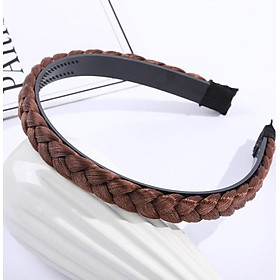 Bờm tóc nam nữ unisex kiểu giả tóc tết dễ thương BN97 mẫu mới - Nâu S3