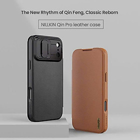 BAO DA CHO IPHONE 17 PRO MAX - 17 PRO - 17 Air - 17 hiệu NILLKIN QIN PRO leather BẢO VỆ CAMERA - Hàng chính hãng