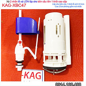 Mua Xả bồn cầu 1 khối  KAG-XB47-cao 23cm cho cầu C909  xả 2 nút ấn cầu liền khối lỗ thoát lớn D9.5cm nhấn êm siêu bền