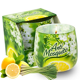 Ly nến thơm tinh dầu Bartek Citronella 100g QT025834 - hương sả chanh