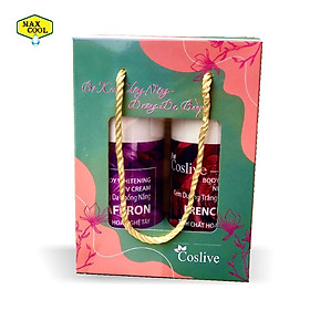 Combo Kem Dưỡng Trắng Da Toàn Thân Chống Nắng Ngày - Đêm Coslive 320ml ( 320ml x 2 )
