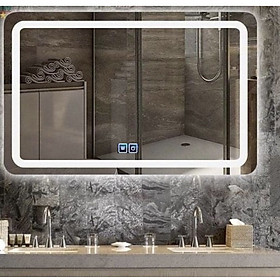 Mua Gương cảm ứng Groves chữ nhật ngang có sấy gương Gcnun-D800x600 mm  led 3 màu (sang trọng   hiện đại  quý phái  đẳng cấp quý tộc)