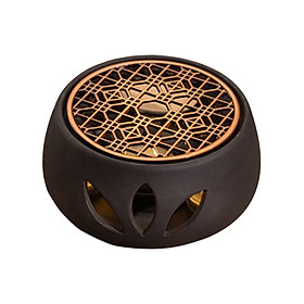 Ceramic Teapot Warmer Tea Warmer with Tealight Tray Candle Furnace