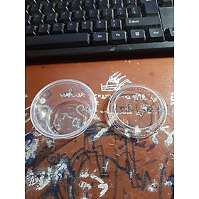 Mua chén có nắp dùng 1 lần kèm nắp trong suốt hộp đựng sốt chấm mua nhiều giảm giá 100 cái