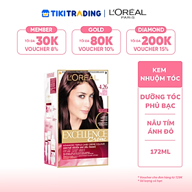 Kem Nhuộm L'Oreal Paris Dưỡng Tóc Phủ Bạc Excellence Crème 172ml