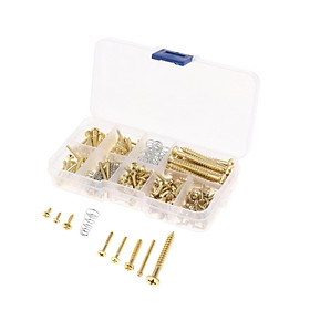 226 Pieces Guitar Screw Kit 9 Types Assortment for Guitar Pickup Tuner Switch Buttons Mounting Repairing Project