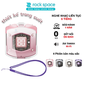 Tai nghe Bluetooth nhét tai không dây TWS Rockspace Air Bubble nghe nhạc lên đến 20h hàng chính hãng bảo hành 12 tháng