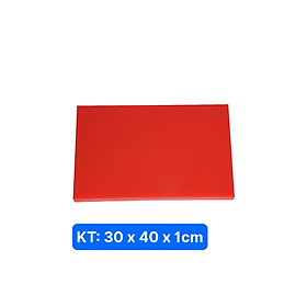Thớt Nhựa PE Công Nghiệp, 5 màu Sắc [ KT: 40cm x 30cm x 1cm ; 40cm x 30cm x 2cm