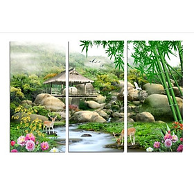 Tranh Treo Tường Hiện Đại Phòng Khách - Sơn Thủy T3M--2853