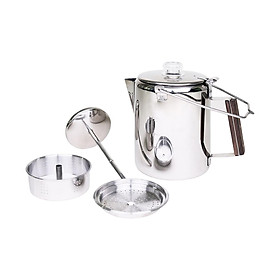 Coffee Percolator Camping for Fire for Camping Brew Coffee Stovetop
