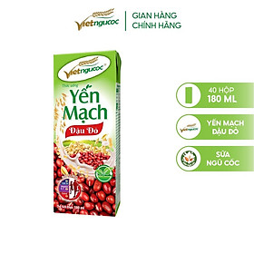 Combo 5 Lốc Sữa Yến Mạch Đậu Đỏ VIỆT NGŨ CỐC Giàu Chất Xơ Tốt Cho Sức Khỏe