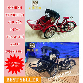 Mua XE XÍCH LÔ MÔ HÌNH MINI DÙNG TRANG TRÍ MÀU ĐỎ VÀ ĐEN