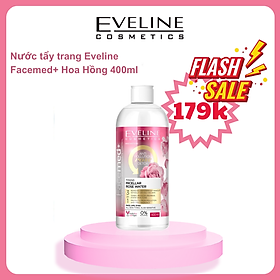 Nước tẩy trang tinh chất hoa hồng EVELINE FACEMED+ 400ml