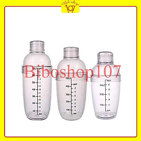 Mua Bình lắc pha chế Shaker vạch chia đen 350ml  530ml  700ml