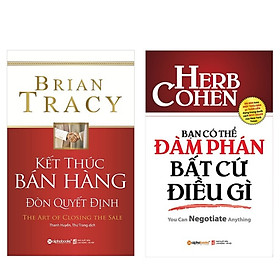 Hình ảnh Combo 2 cuốn sách kinh tế hay : Kết Thúc Bán Hàng – Đòn Quyết Định + Bạn Có Thể Đàm Phán Bất Cứ Điều Gì  (Tặng kèm Bookmark thiết kế AHA)