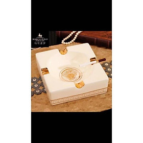 Mua Gạt tàn thuốc lá sứ Versace đen trắng cao cấp