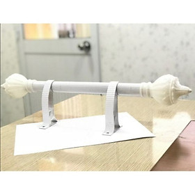 Mua Thanh treo rèm đầy đủ phụ kiện  thanh treo gồm bát đỡ đầu chụp  ốc vit  núm cột  Nhiều size   kích thước