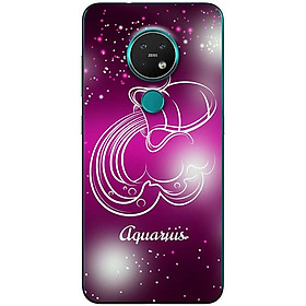 Ốp lưng dành cho Nokia 7.2 mẫu Cung hoàng đạo Aquarius (hồng)
